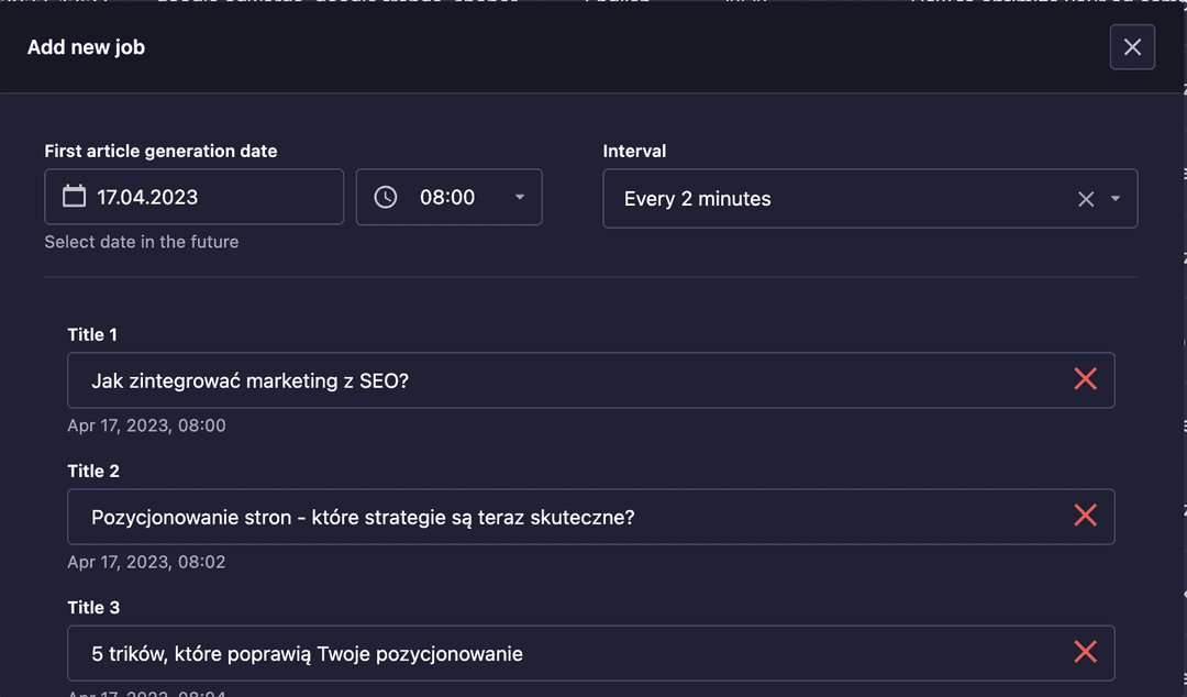 ChatGPT & Headless CMS Strapi, tytuły