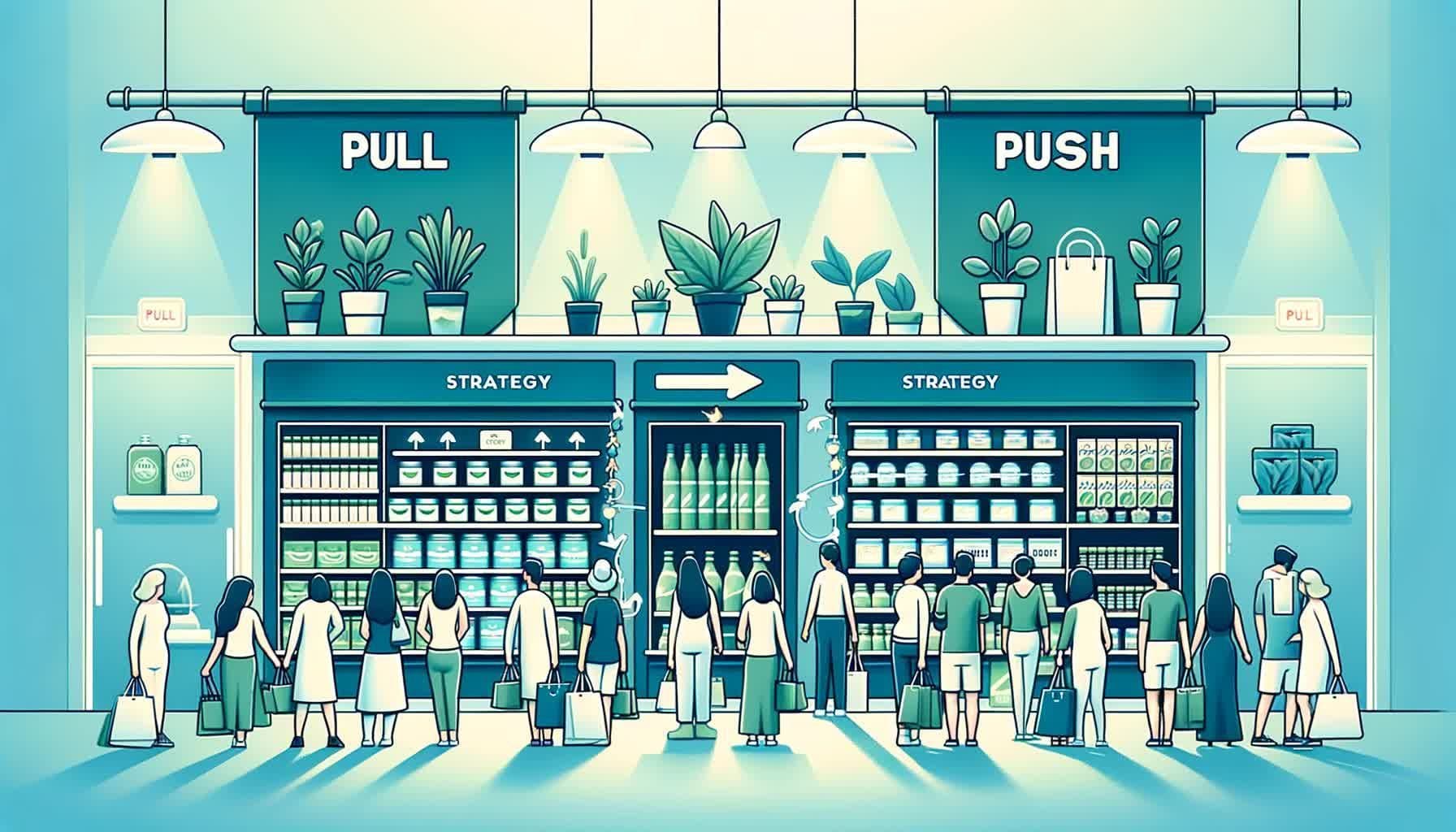 Strategie pull i push w marketingu: Podstawowe definicje i różnice między nimi.