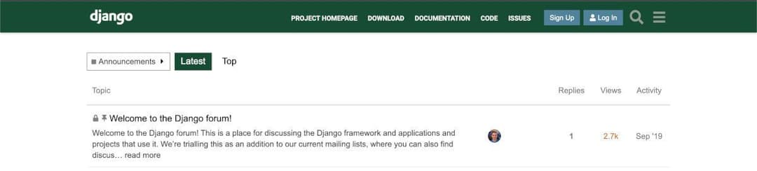 Django Python forum