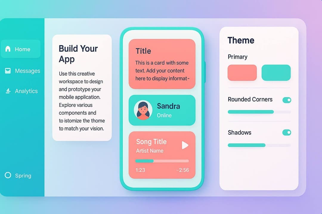 interface, generowanie projektu, Google Stitch