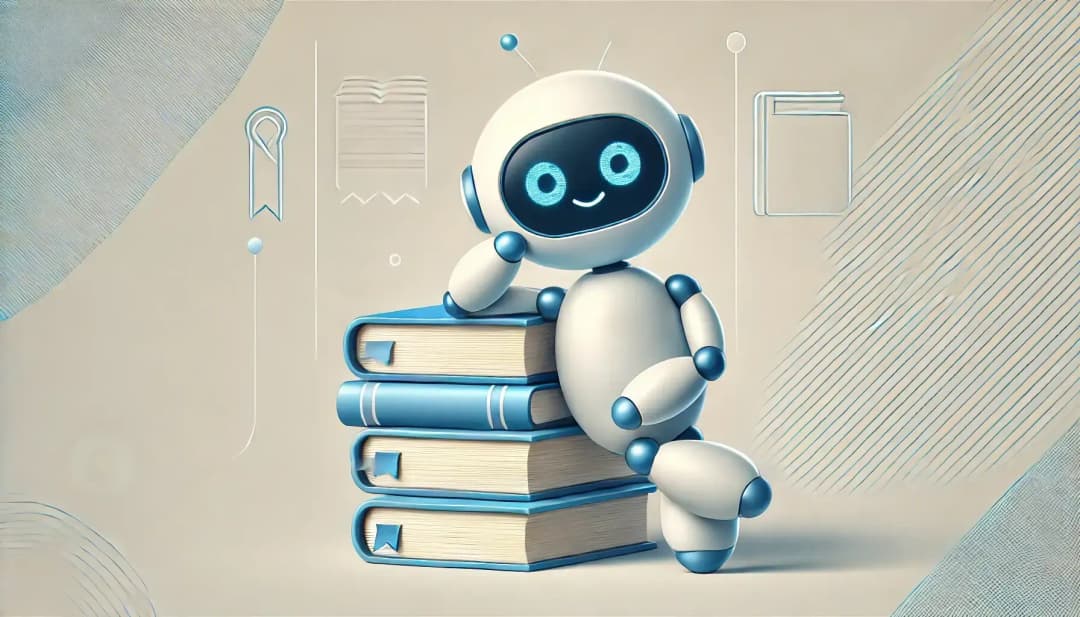 robot opierający się na książkach, Grok