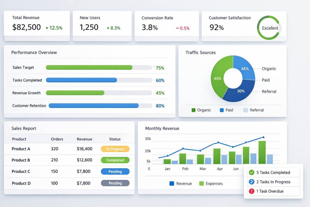 dashboard, SALESmanago