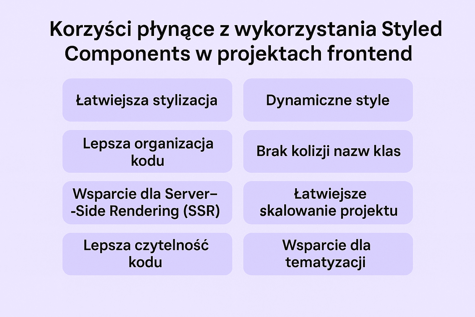 Jak efektywnie używać Styled Components?