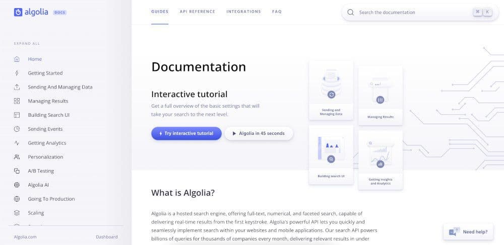 algolia documentation