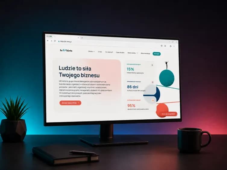Redesign w Webflow z CMS - strona, którą zespół obsługuje samodzielnie
