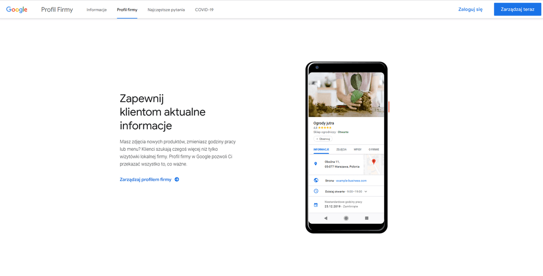 google moja firma