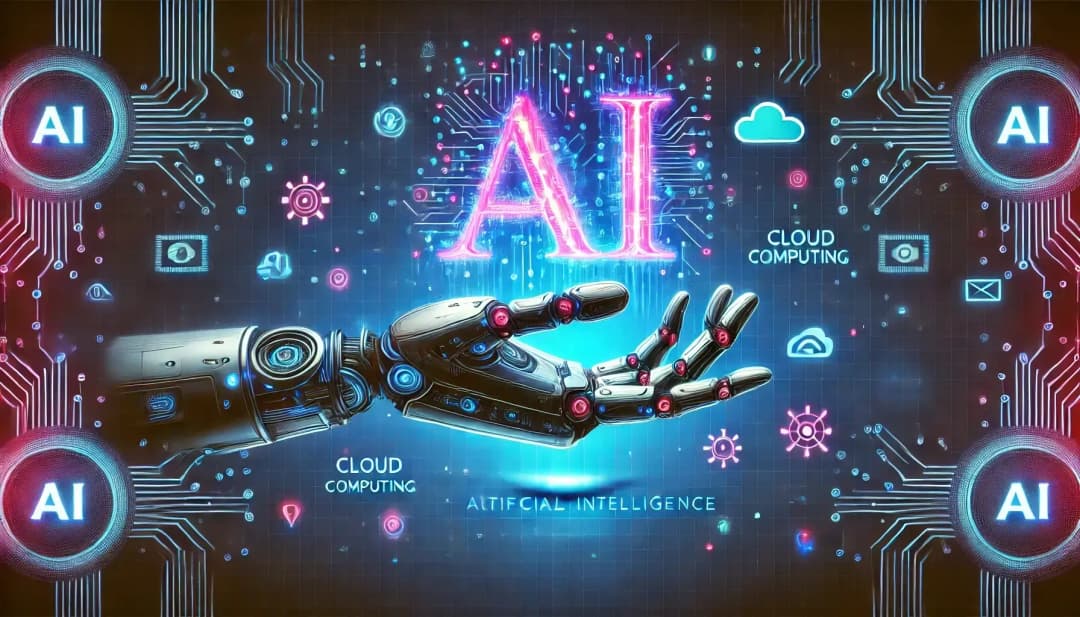 ręka robota trzymająca AI, v0 AI