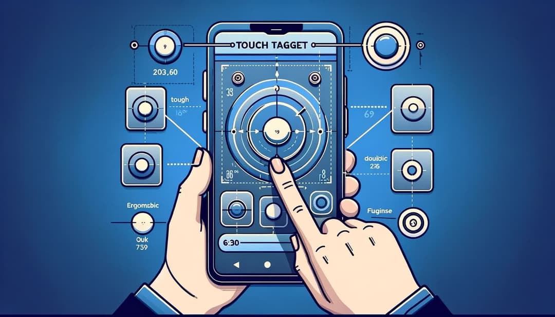 telefon, touch targets