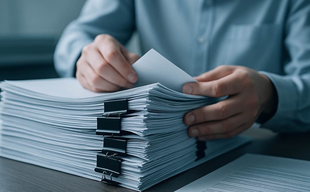 osoba przeglądająca dokumenty, Document Abstraction