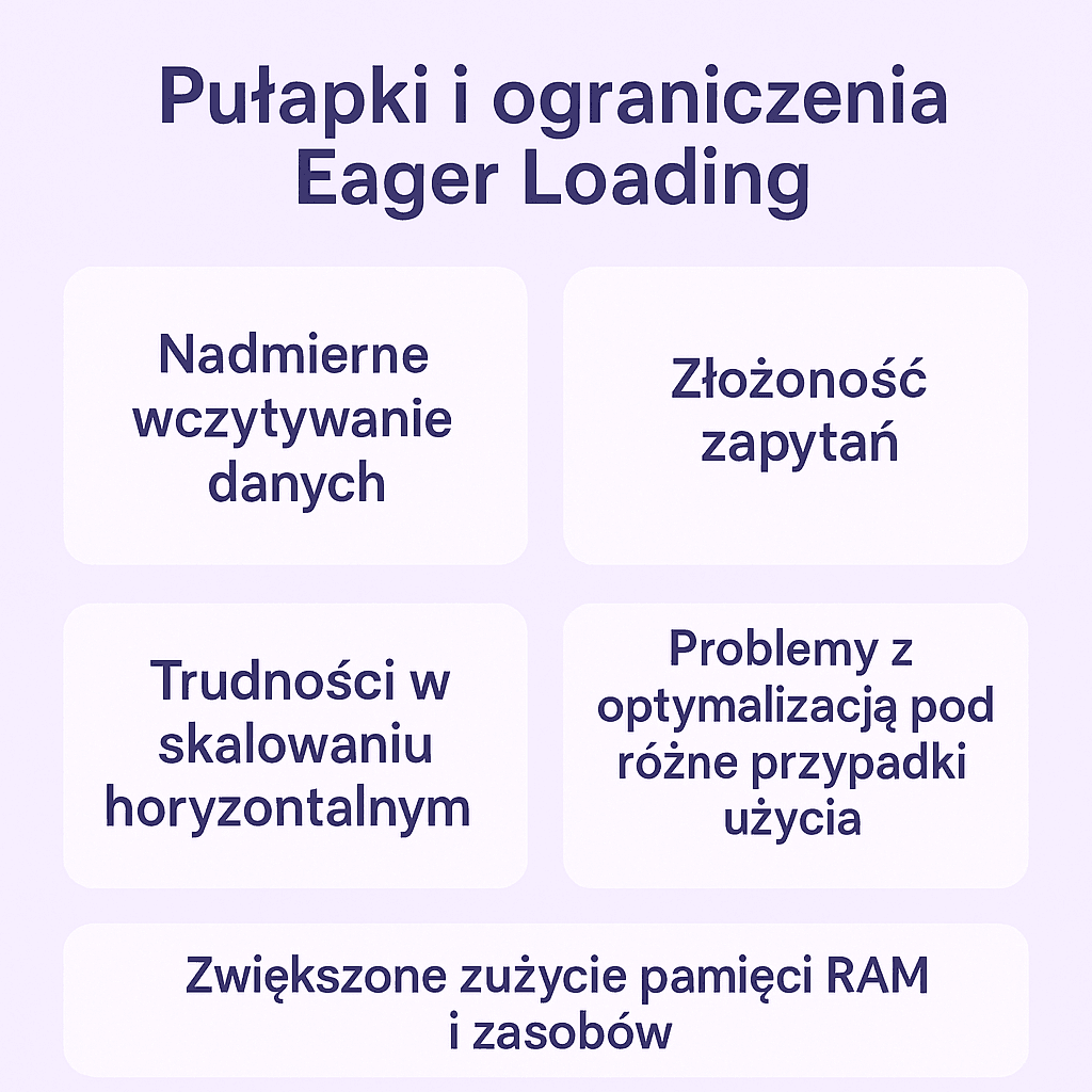 Pułapki i ograniczenia Eager Loading