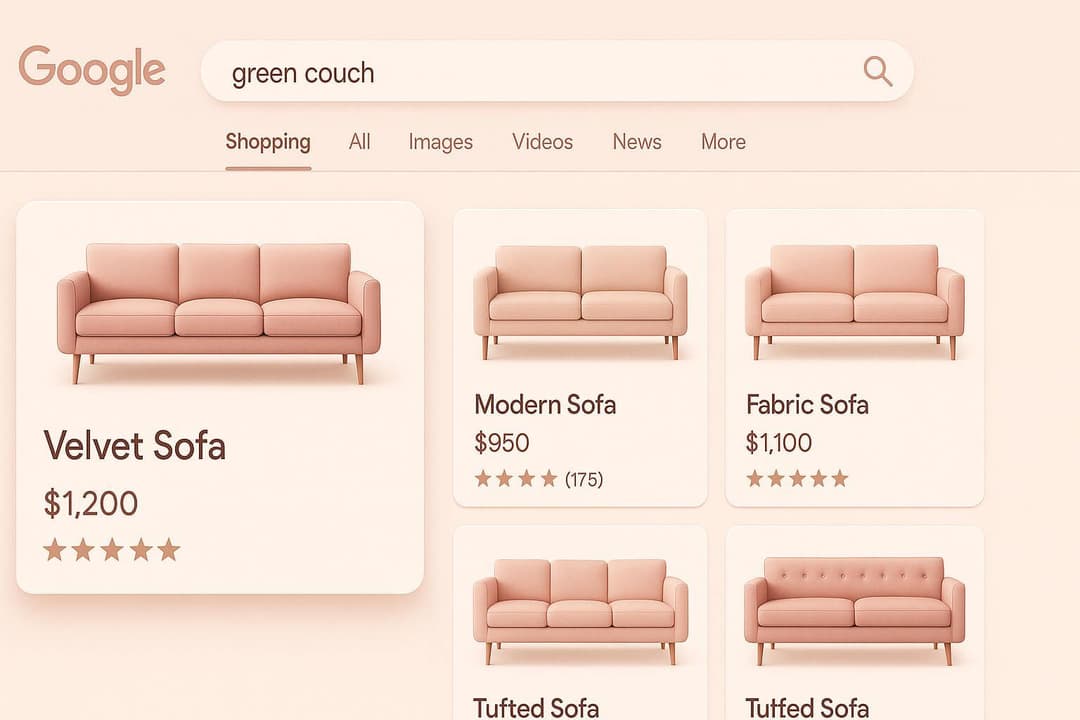 google, kanapy, Google Shopping Ads