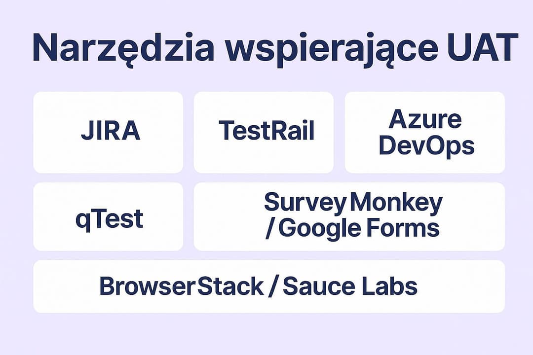 Narzędzia wspierające UAT