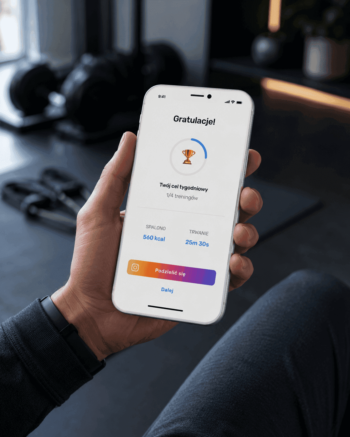 aplikacja FitParadise zaprojektowana i wdrożona przez Boring Owl