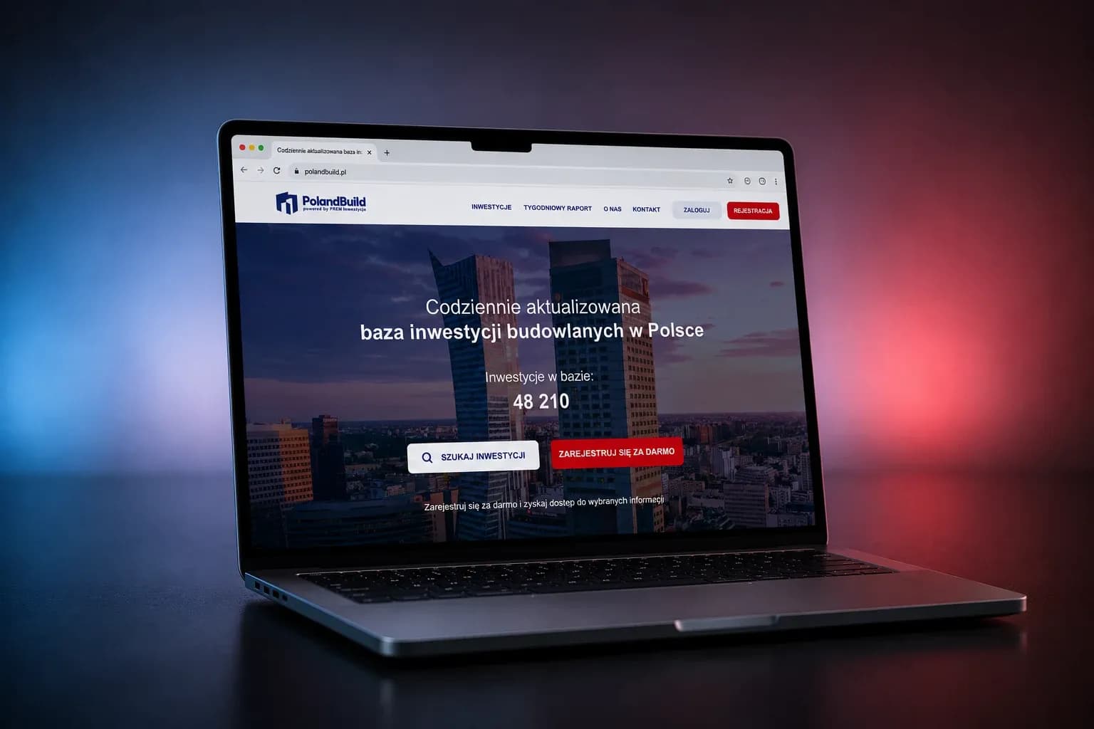 PolandBuild — kadr karty projektu zrealizowanego przez Boring Owl